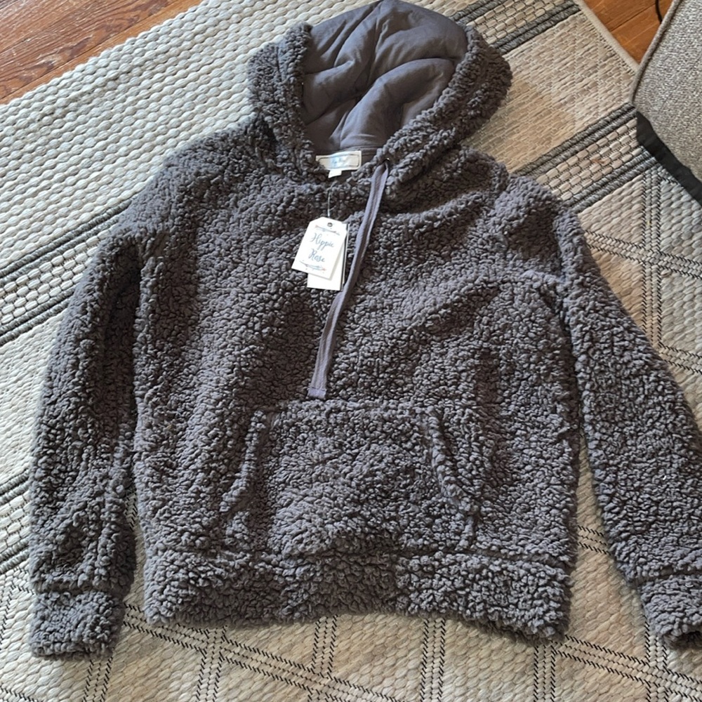 hippie Rose Sherpa Sweatshirt
